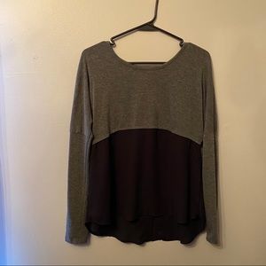 Black and gray blouse